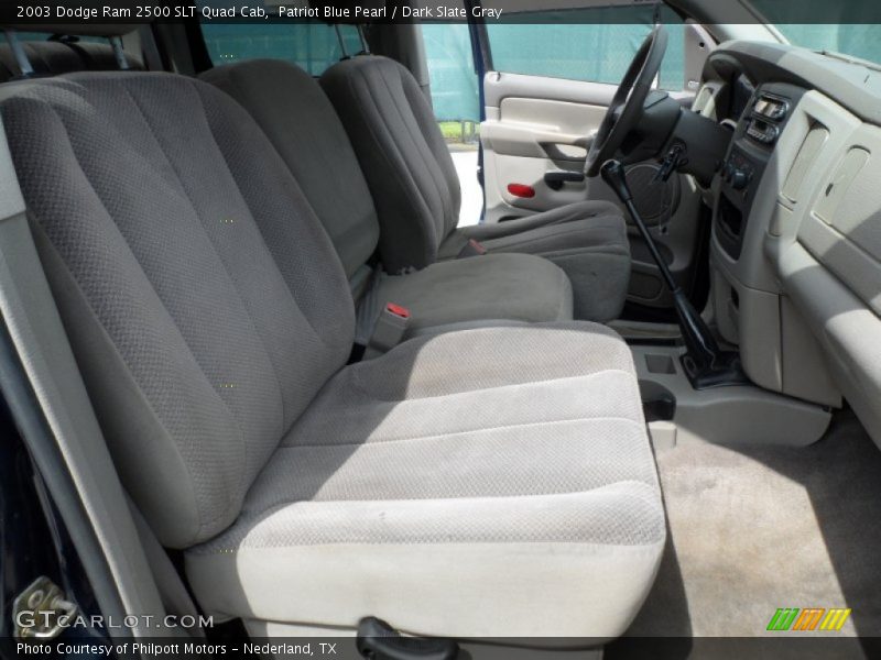 Patriot Blue Pearl / Dark Slate Gray 2003 Dodge Ram 2500 SLT Quad Cab