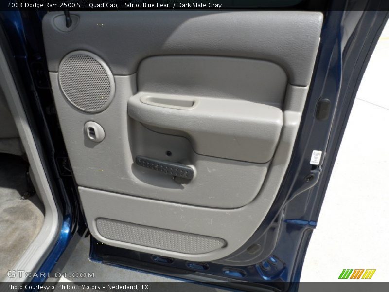 Patriot Blue Pearl / Dark Slate Gray 2003 Dodge Ram 2500 SLT Quad Cab