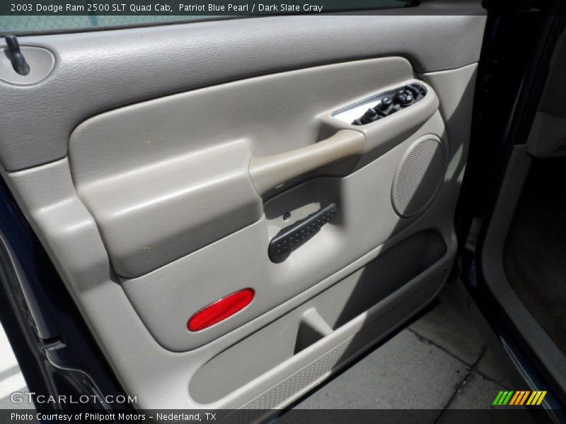 Patriot Blue Pearl / Dark Slate Gray 2003 Dodge Ram 2500 SLT Quad Cab