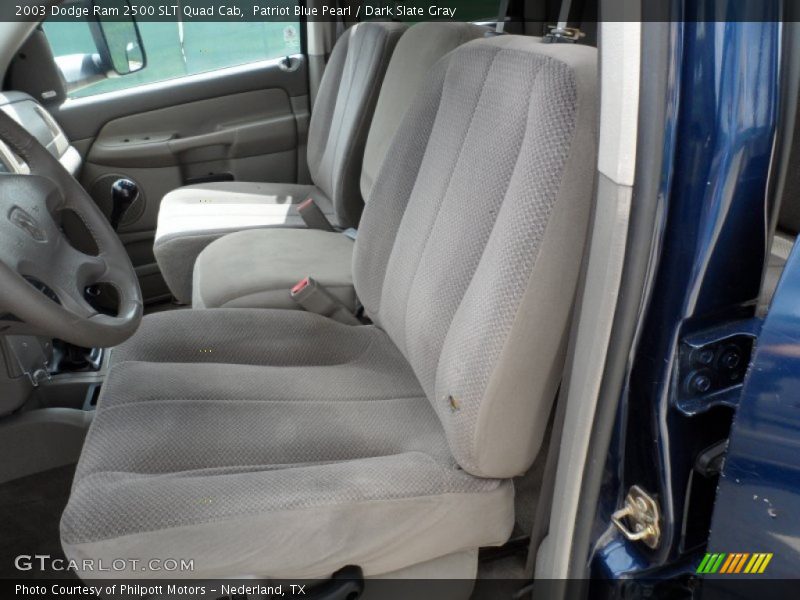 Patriot Blue Pearl / Dark Slate Gray 2003 Dodge Ram 2500 SLT Quad Cab