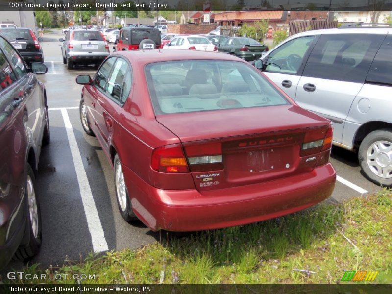 Regatta Red Pearl / Gray 2003 Subaru Legacy L Sedan
