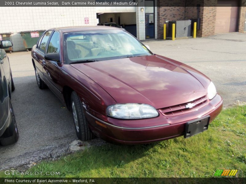 Dark Carmine Red Metallic / Medium Gray 2001 Chevrolet Lumina Sedan