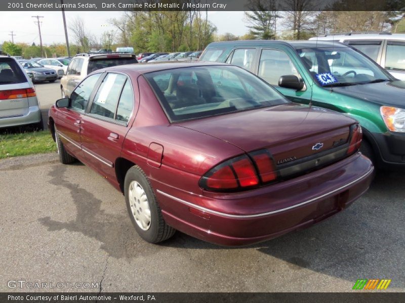 Dark Carmine Red Metallic / Medium Gray 2001 Chevrolet Lumina Sedan