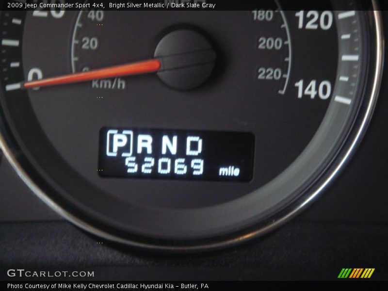 Bright Silver Metallic / Dark Slate Gray 2009 Jeep Commander Sport 4x4