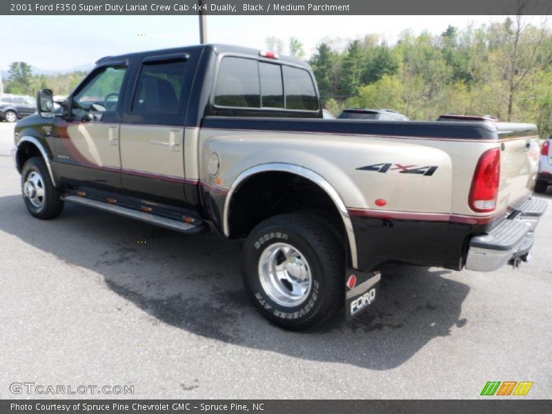 Black / Medium Parchment 2001 Ford F350 Super Duty Lariat Crew Cab 4x4 Dually