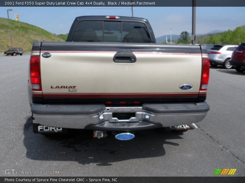Black / Medium Parchment 2001 Ford F350 Super Duty Lariat Crew Cab 4x4 Dually