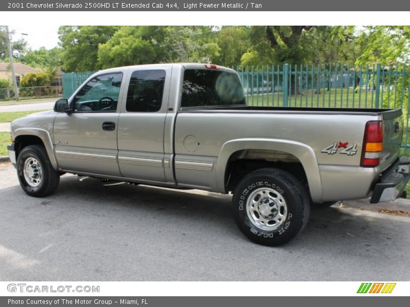 Light Pewter Metallic / Tan 2001 Chevrolet Silverado 2500HD LT Extended Cab 4x4