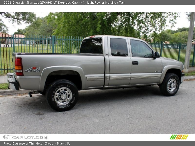 Light Pewter Metallic / Tan 2001 Chevrolet Silverado 2500HD LT Extended Cab 4x4