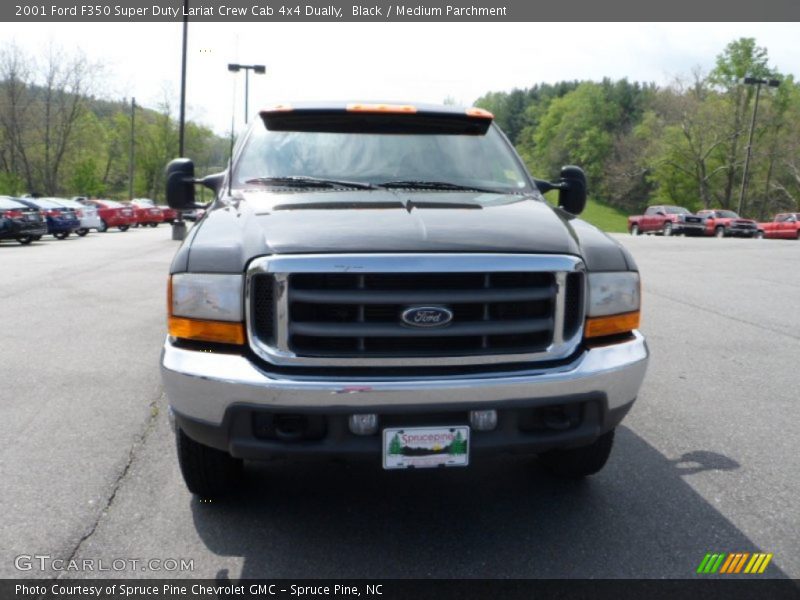 Black / Medium Parchment 2001 Ford F350 Super Duty Lariat Crew Cab 4x4 Dually