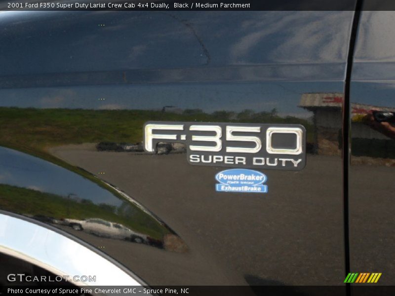 Black / Medium Parchment 2001 Ford F350 Super Duty Lariat Crew Cab 4x4 Dually