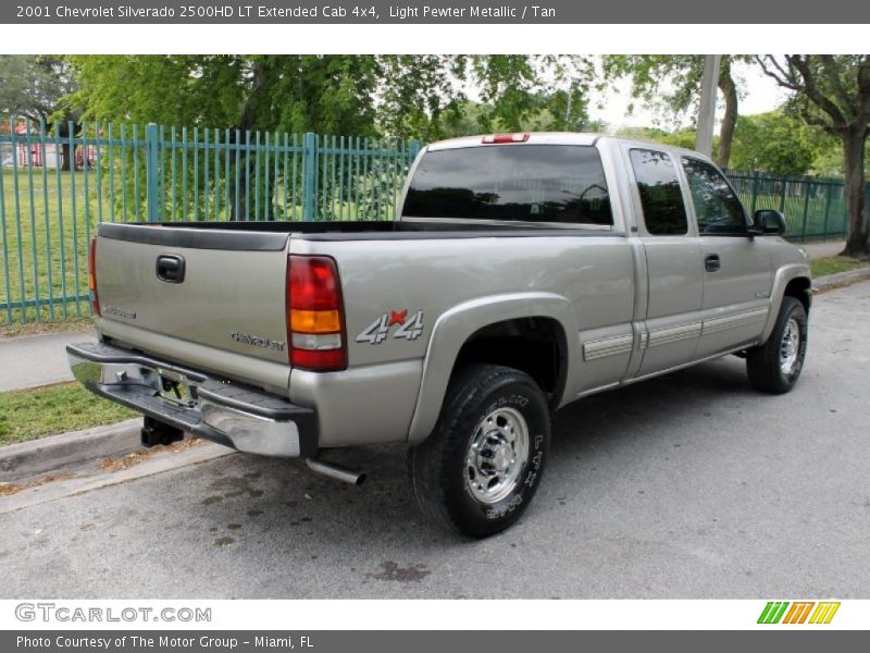 Light Pewter Metallic / Tan 2001 Chevrolet Silverado 2500HD LT Extended Cab 4x4