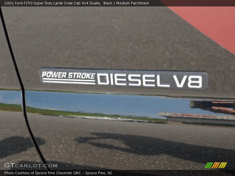 Black / Medium Parchment 2001 Ford F350 Super Duty Lariat Crew Cab 4x4 Dually