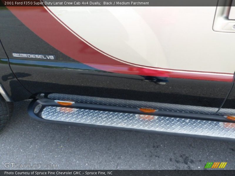 Black / Medium Parchment 2001 Ford F350 Super Duty Lariat Crew Cab 4x4 Dually