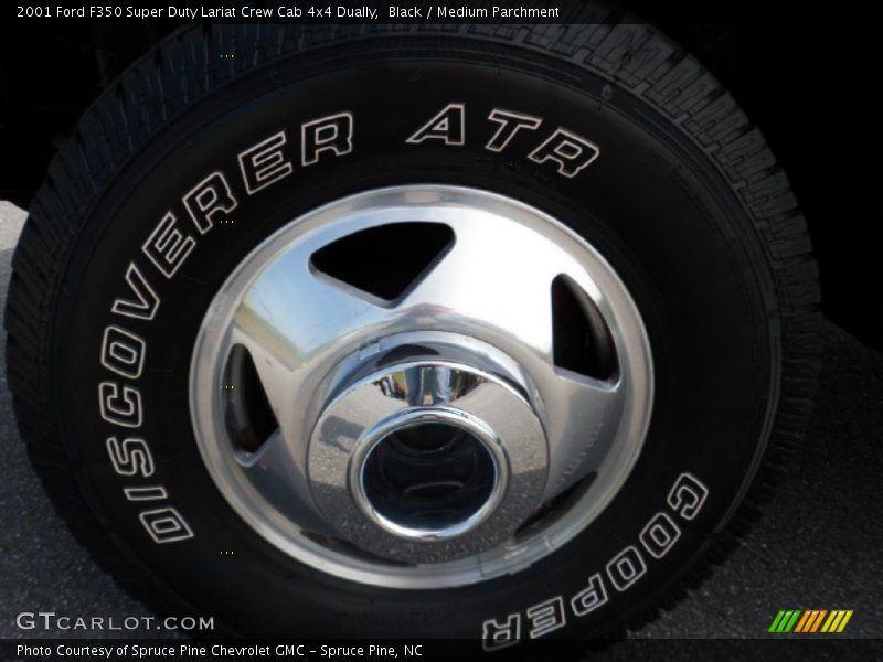 Black / Medium Parchment 2001 Ford F350 Super Duty Lariat Crew Cab 4x4 Dually