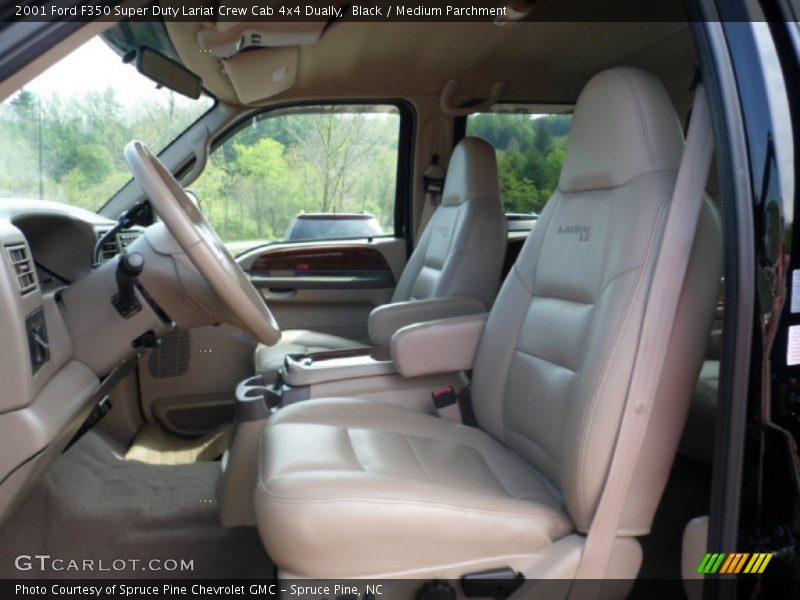 Black / Medium Parchment 2001 Ford F350 Super Duty Lariat Crew Cab 4x4 Dually