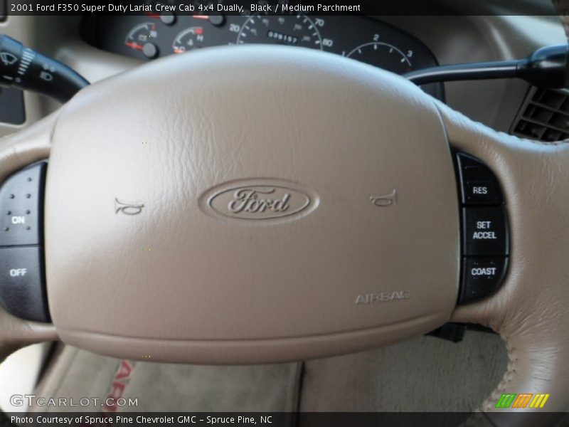 Black / Medium Parchment 2001 Ford F350 Super Duty Lariat Crew Cab 4x4 Dually