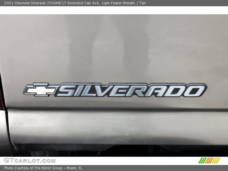 Light Pewter Metallic / Tan 2001 Chevrolet Silverado 2500HD LT Extended Cab 4x4
