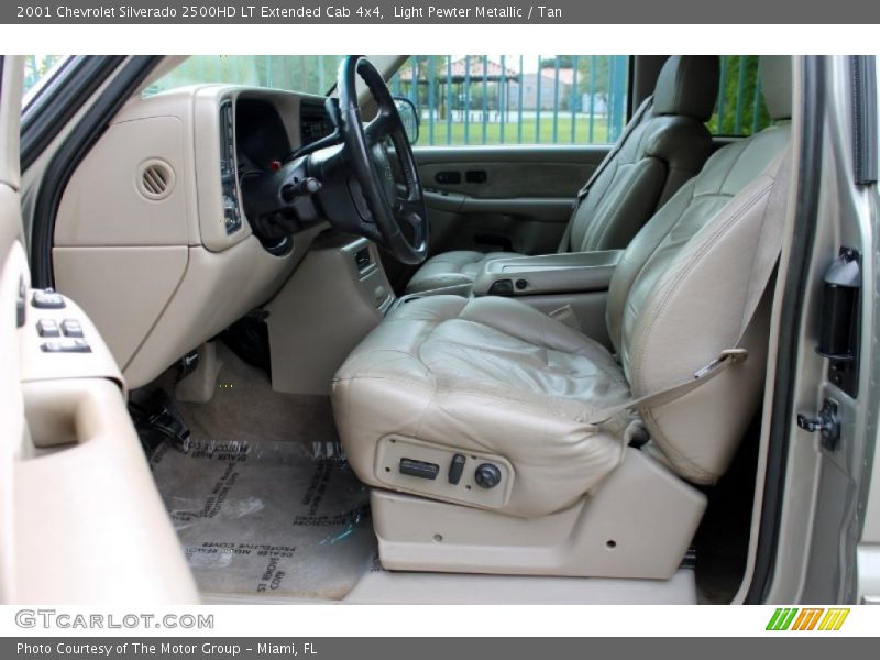 Light Pewter Metallic / Tan 2001 Chevrolet Silverado 2500HD LT Extended Cab 4x4