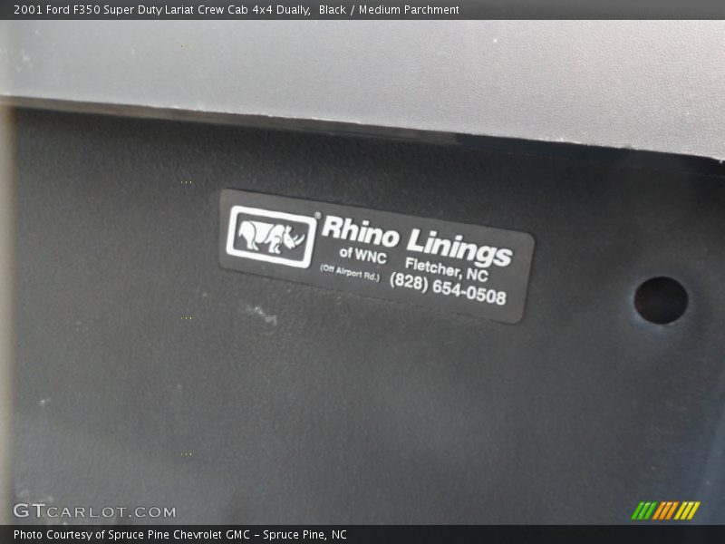 Black / Medium Parchment 2001 Ford F350 Super Duty Lariat Crew Cab 4x4 Dually