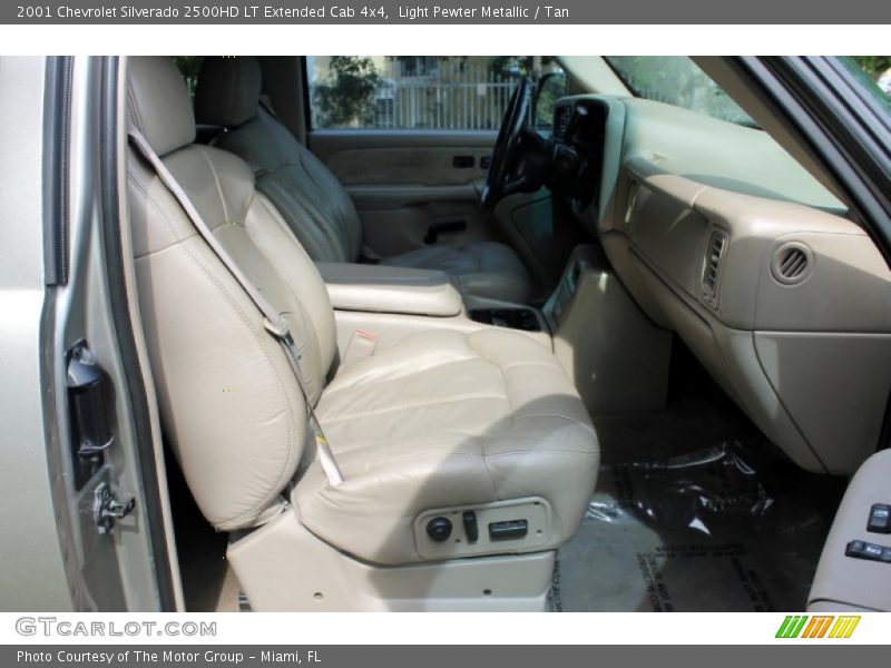 Light Pewter Metallic / Tan 2001 Chevrolet Silverado 2500HD LT Extended Cab 4x4