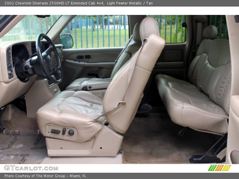 Light Pewter Metallic / Tan 2001 Chevrolet Silverado 2500HD LT Extended Cab 4x4