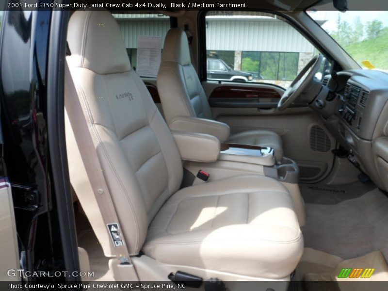 Black / Medium Parchment 2001 Ford F350 Super Duty Lariat Crew Cab 4x4 Dually