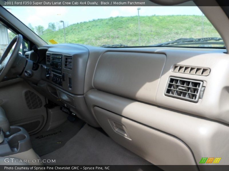 Black / Medium Parchment 2001 Ford F350 Super Duty Lariat Crew Cab 4x4 Dually