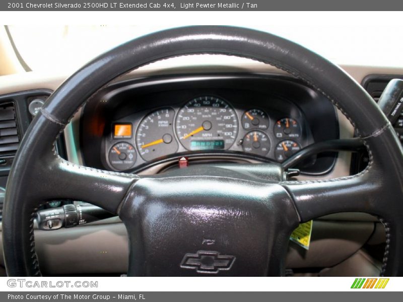 Light Pewter Metallic / Tan 2001 Chevrolet Silverado 2500HD LT Extended Cab 4x4