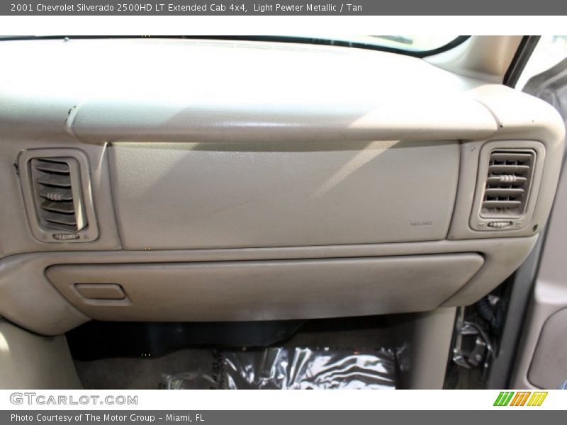 Light Pewter Metallic / Tan 2001 Chevrolet Silverado 2500HD LT Extended Cab 4x4