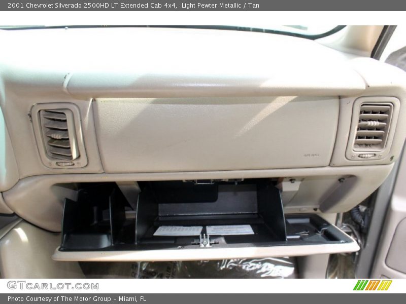 Light Pewter Metallic / Tan 2001 Chevrolet Silverado 2500HD LT Extended Cab 4x4
