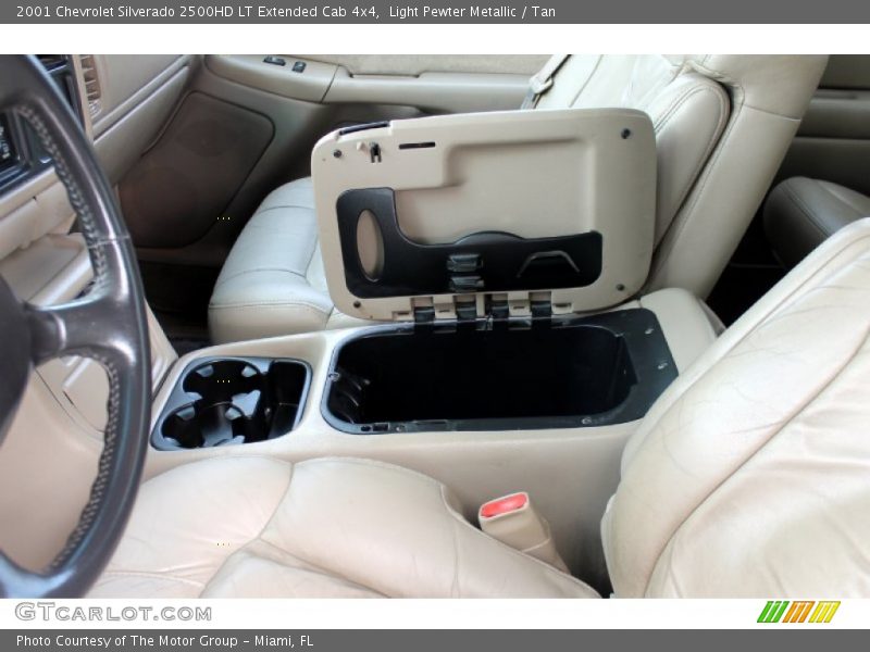 Light Pewter Metallic / Tan 2001 Chevrolet Silverado 2500HD LT Extended Cab 4x4