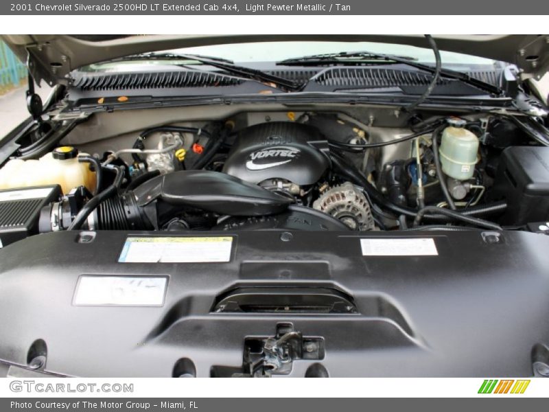 Light Pewter Metallic / Tan 2001 Chevrolet Silverado 2500HD LT Extended Cab 4x4