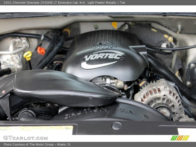 Light Pewter Metallic / Tan 2001 Chevrolet Silverado 2500HD LT Extended Cab 4x4