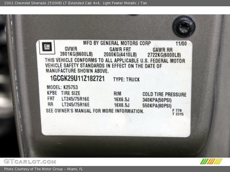 Light Pewter Metallic / Tan 2001 Chevrolet Silverado 2500HD LT Extended Cab 4x4