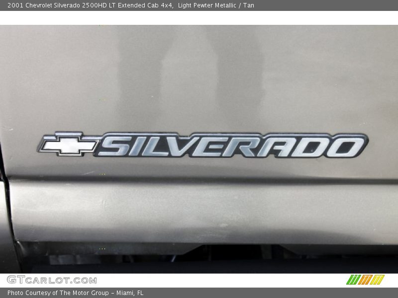 Light Pewter Metallic / Tan 2001 Chevrolet Silverado 2500HD LT Extended Cab 4x4