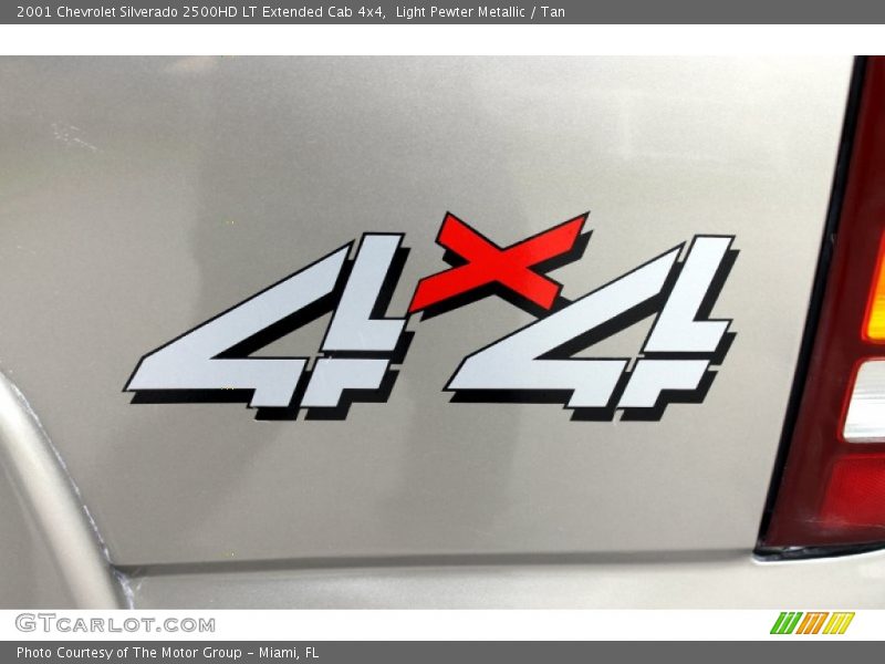 Light Pewter Metallic / Tan 2001 Chevrolet Silverado 2500HD LT Extended Cab 4x4
