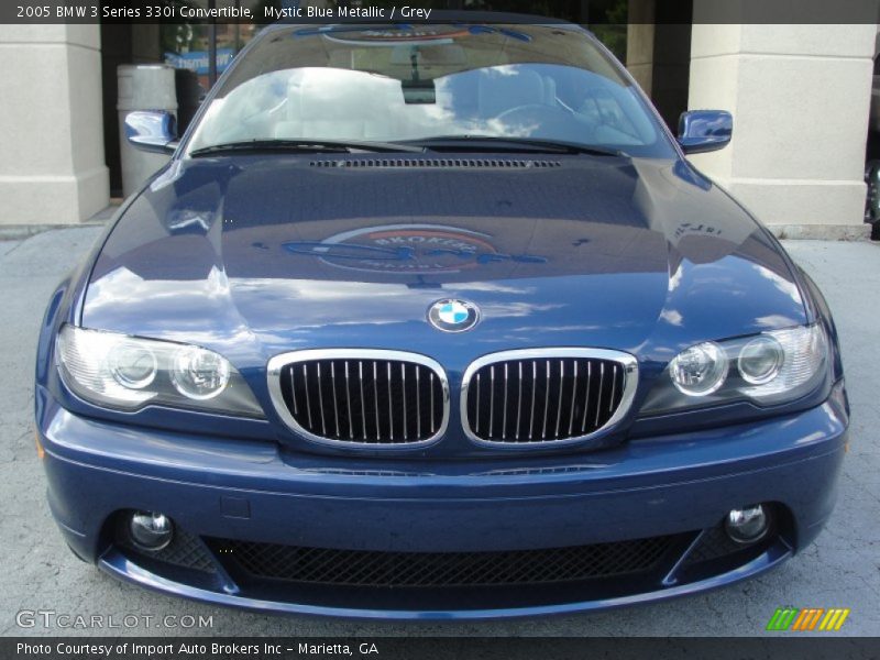 Mystic Blue Metallic / Grey 2005 BMW 3 Series 330i Convertible