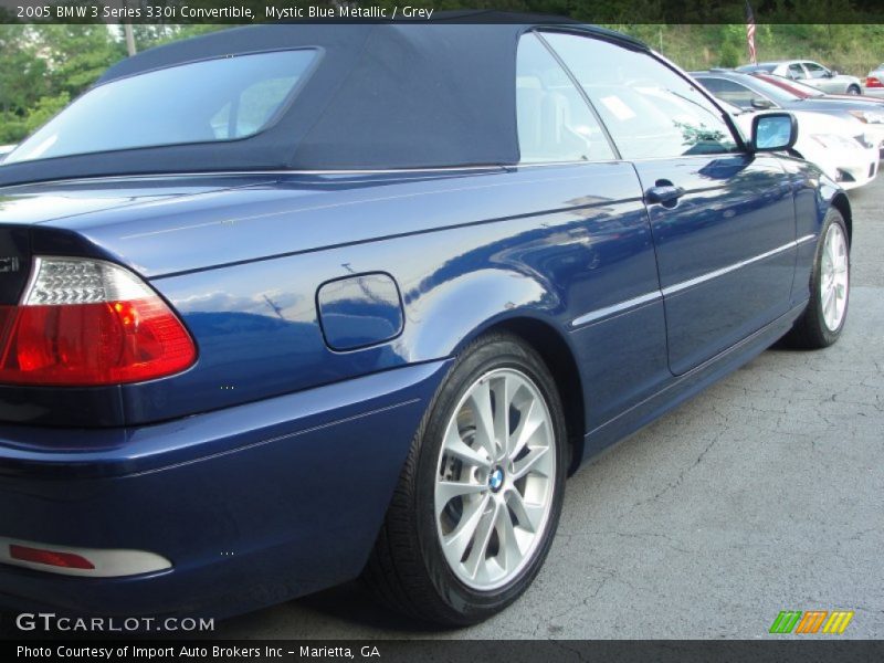 Mystic Blue Metallic / Grey 2005 BMW 3 Series 330i Convertible