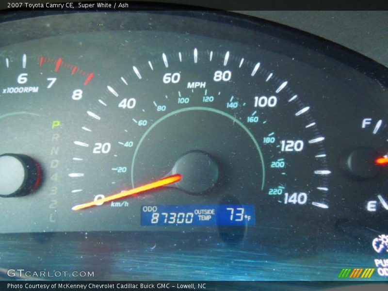 Super White / Ash 2007 Toyota Camry CE