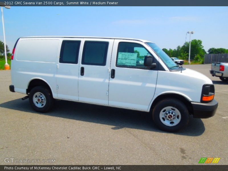 Summit White / Medium Pewter 2012 GMC Savana Van 2500 Cargo
