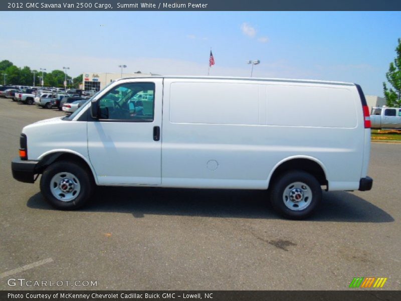 Summit White / Medium Pewter 2012 GMC Savana Van 2500 Cargo