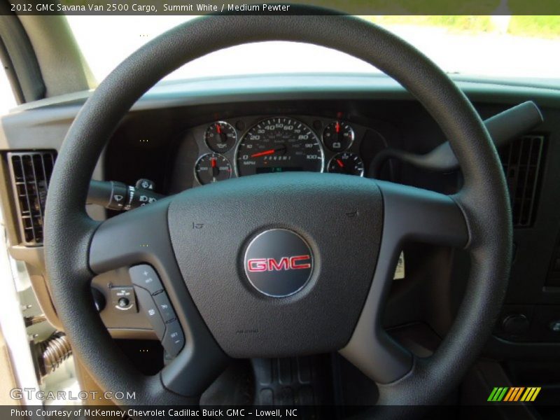 Summit White / Medium Pewter 2012 GMC Savana Van 2500 Cargo
