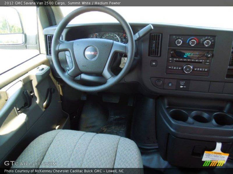 Summit White / Medium Pewter 2012 GMC Savana Van 2500 Cargo