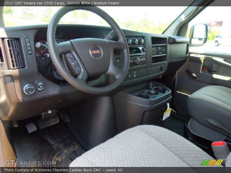 Summit White / Medium Pewter 2012 GMC Savana Van 2500 Cargo