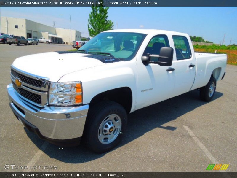 Summit White / Dark Titanium 2012 Chevrolet Silverado 2500HD Work Truck Crew Cab