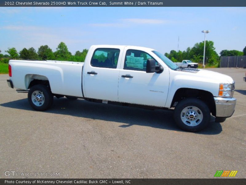 Summit White / Dark Titanium 2012 Chevrolet Silverado 2500HD Work Truck Crew Cab