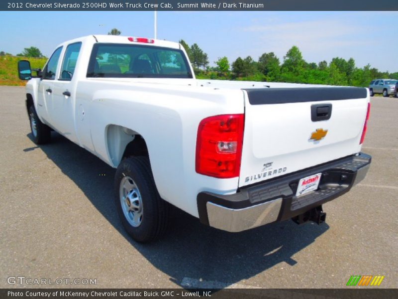 Summit White / Dark Titanium 2012 Chevrolet Silverado 2500HD Work Truck Crew Cab