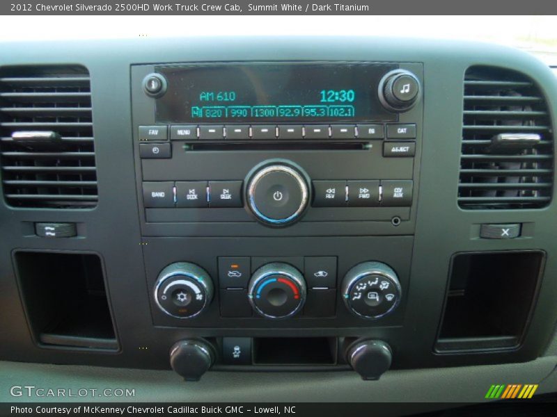 Summit White / Dark Titanium 2012 Chevrolet Silverado 2500HD Work Truck Crew Cab
