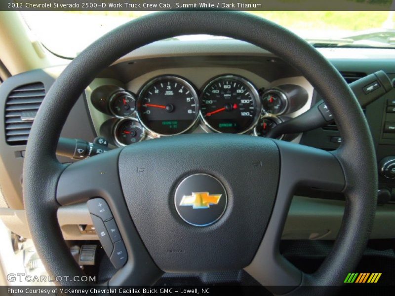Summit White / Dark Titanium 2012 Chevrolet Silverado 2500HD Work Truck Crew Cab