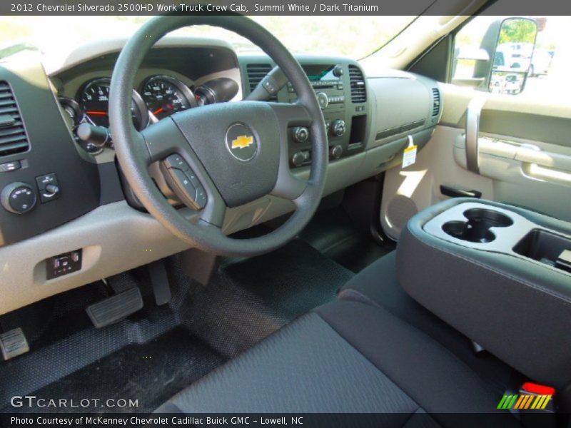Summit White / Dark Titanium 2012 Chevrolet Silverado 2500HD Work Truck Crew Cab